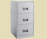 metal cabinets with 3 drawers