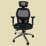 director office chair in full mesh seat and backrest