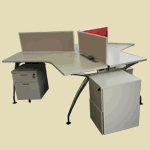 L-shape office table for workstation