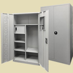 workers locker with drawer and mirror