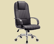 office leather chair with armrest and wheels