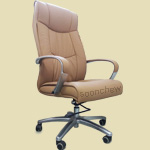 light brown color high back leather office chairs