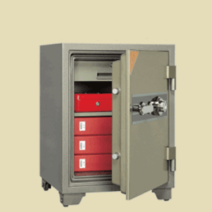 Fire resistant safe with internal drawer