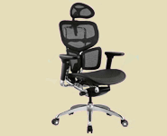 mesh office chair with adjustable armrest