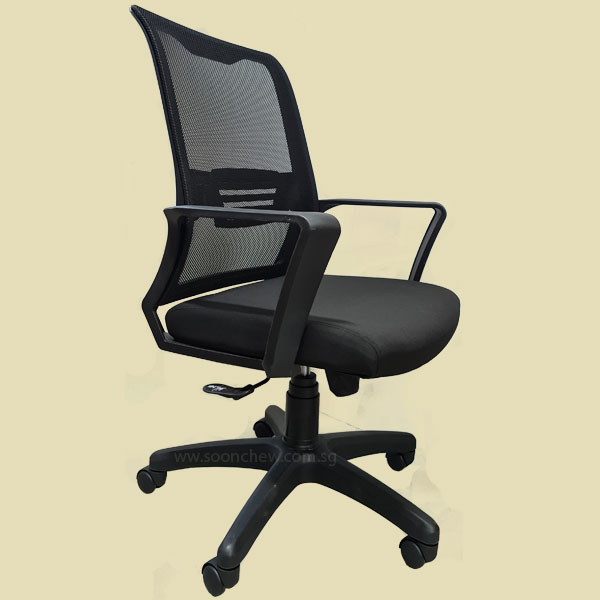 low-back-mesh-office-chair-with-armrest | Singapore