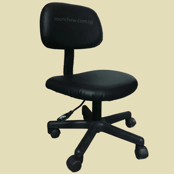 low-back-office-chair-in-pvc-upholstery
