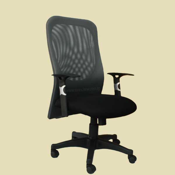 mesh office chair with medium height backrest