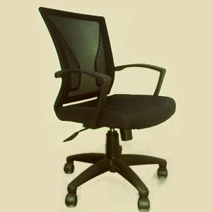 office mesh chairs in black color mesh fabric with swivel and swing
