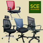 office chairs in mesh fabric