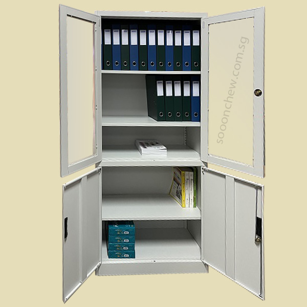 metal-cupboard-with-glass-and-steel-doors-for-display-and-filing-storage