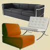 sofa and visitors chair for office