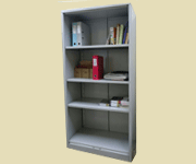 office steel cabinets with open shelf