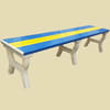 plastic ABS bench for locker room and wet area