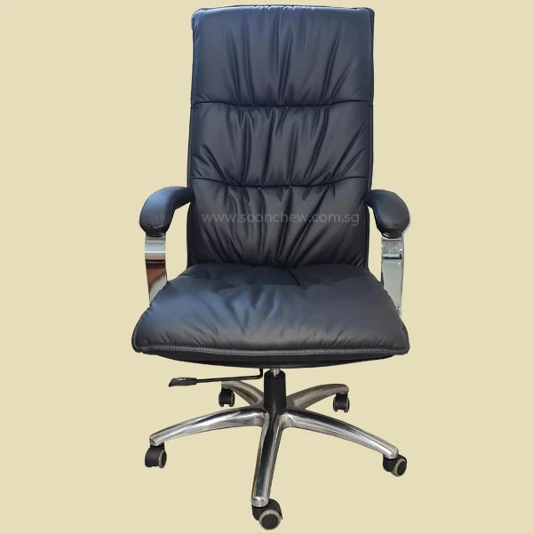 high back office chairs in real leather 