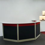 Recption counter office workstation