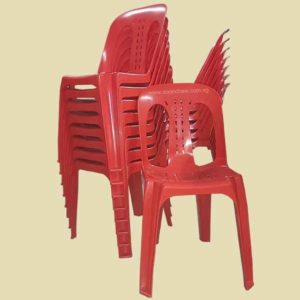 red-color-plastic-chairs