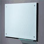 wall mounted glass whiteboard