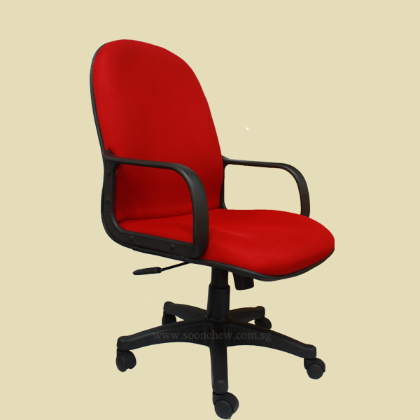Office Chair With Red Color In Fabric Cushion CSC Y013 L 